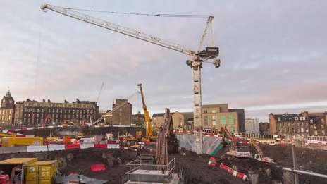 CTL 1600-66 tower crane at Edinburgh St James