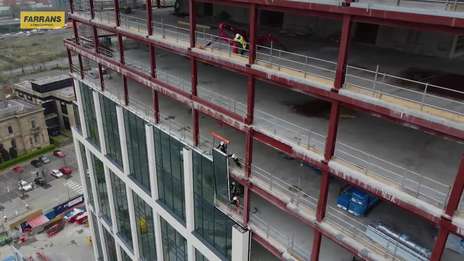 Window installation at City Quays Three, Belfast