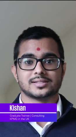 Kishan - Graduate Trainee - Consulting
