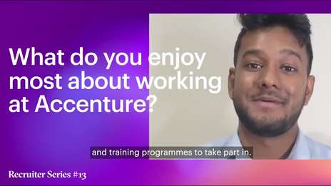What do you enjoy most about working at Accenture?