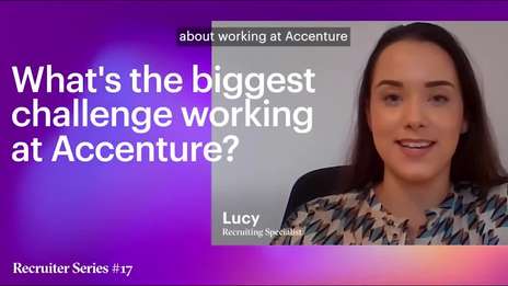 What's the most challenging thing about working at Accenture?