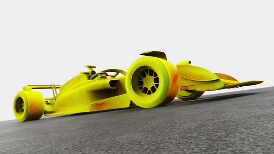 F1 Dynamic CFD Model - Aerodynamic Porpoising - Formula 1 Porpoising in CFD