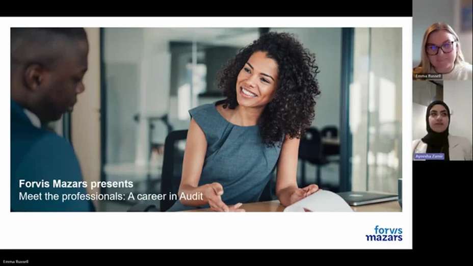 Meet the professionals: a career in Audit with Ayeesha