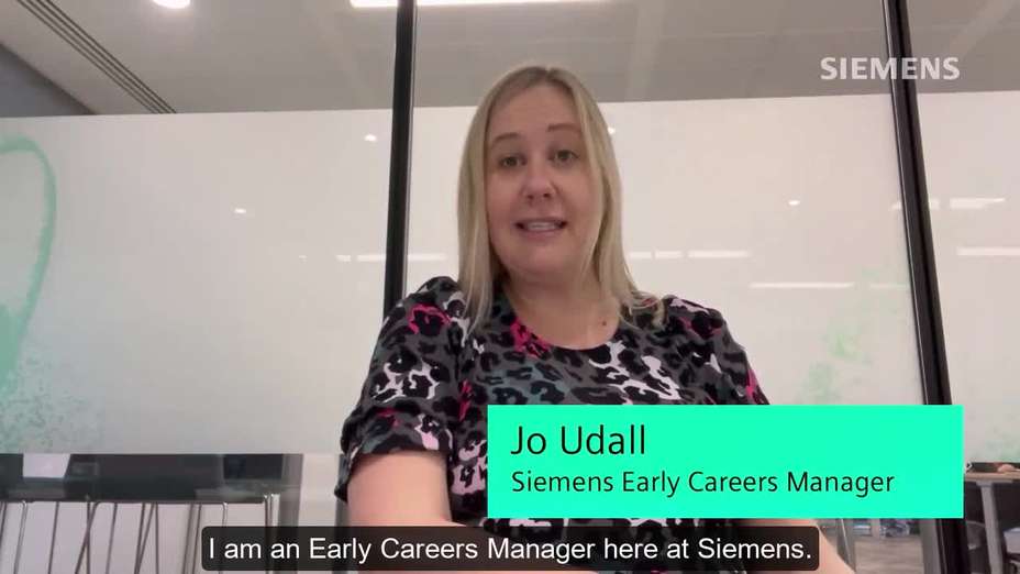 Jo Udall - Siemens Early Careers Manager of the Year
