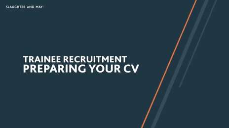 Preparing your CV
