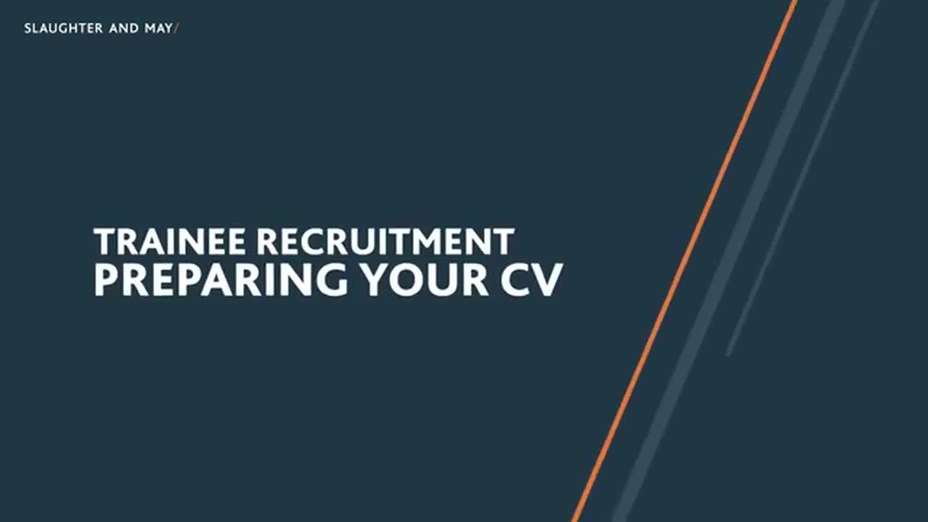 Preparing your CV