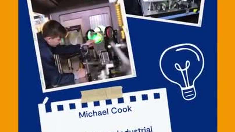 Michael Cook - Laser Plasma Industrial Placement Student