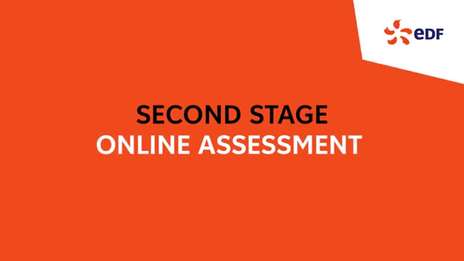 Online Assessment - Second Stage of the Early Careers recruitment process at EDF