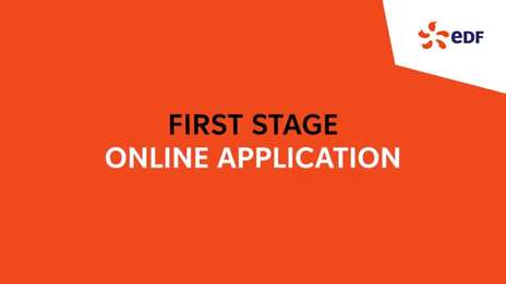 Online Application - First Stage of the Early Careers recruitment process at EDF