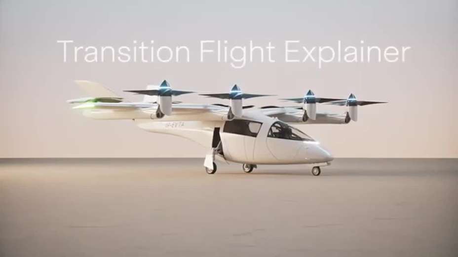 Vertical Aerospace - Transition flight test animation