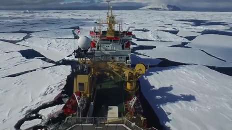 Royal Navy uses pilotless aircraft to navigate through ice 